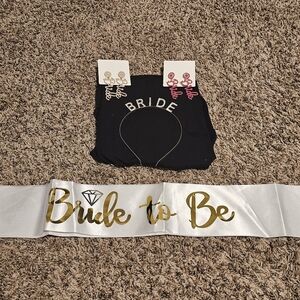 BUNDLE! Bride to Be Sash and Headband Set